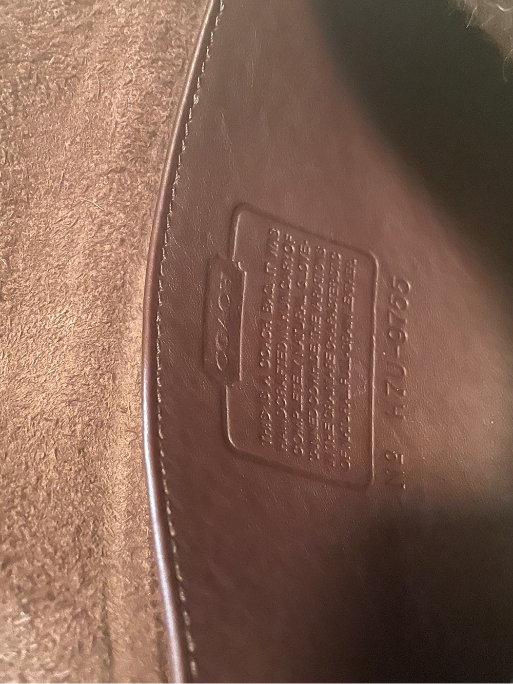 Coach Leather Crossbody Bag in Dark Brown Turnlock Gold - Picture 10 of 12